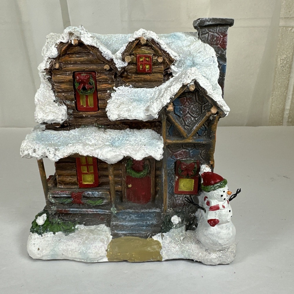 Lighted‎ Holiday Christmas Village House with Chimney Incense Burner 2018